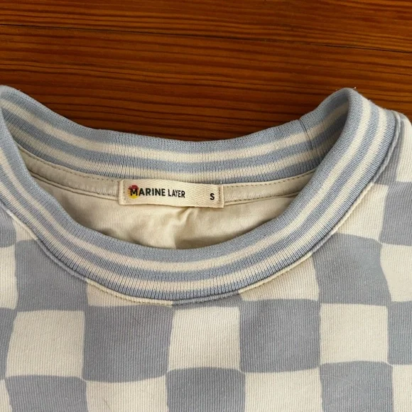 Marine Layer Checkered Sweatshirt - Picture 2 of 3